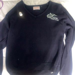 Yacht club v neck sweater